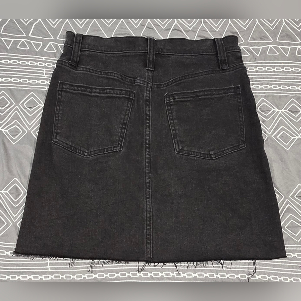 Madewell Black Mini Skirt Size 24 - Picture 4 of 6